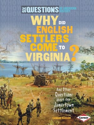 cover image of Why Did English Settlers Come to Virginia?